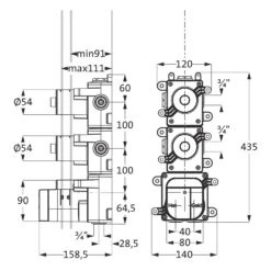 Herzbach LOGIC XL2 Universal-Thermostat-Modul Für 2 Verbraucher