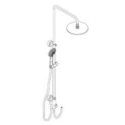 HSK Shower-Set Modell RS 200 Universal, Kopfbrause Superflach, Rund 30 Cm 12 HSK Shower-Set Modell RS 200 Universal, Kopfbrause Superflach, Rund 30 Cm -Hansgrohe Brause Geschaft hersteller hsk duschsysteme shower set 200 1990561