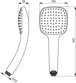 Ideal Standard Idealrain Cube 1-Funktionshandbrause M1