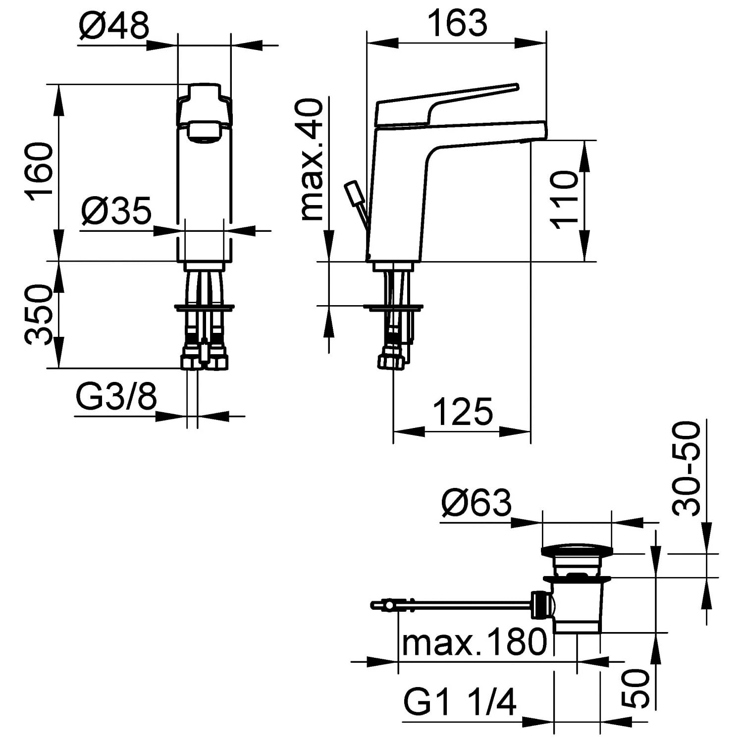 Keuco Moll Einhebel-Waschtischmischer Mit Ablaufgarnitur 4 Keuco Moll Einhebel-Waschtischmischer Mit Ablaufgarnitur – Bild 2
