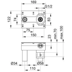 Keuco Grundkörper Für Einhebel Waschtischmischer UP