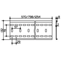 Keuco IXMO Montageschiene 57 Cm