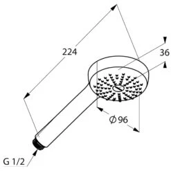 Kludi LOGO Handbrause 1S
