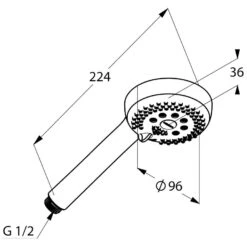 Kludi LOGO Handbrause 3S