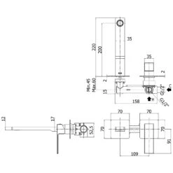 Kronenbach Quara 2.0 Waschtisch-Wandarmatur Ausladung 20 Cm Inkl. Grundkörper -Hansgrohe Brause Geschaft hersteller kronenbach quara 2 waschtisch wandarmatur 2757406