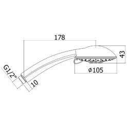 House Handbrause Mit 4 Strahlarten