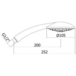 House Handbrause Ø 10,5 Cm