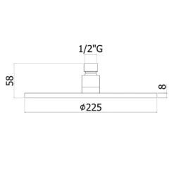 House Kopfbrause Ø 22,5 Cm