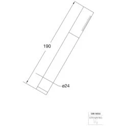 Steinberg Metall-Stabhandbrause