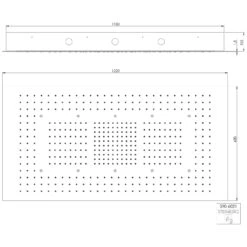 Steinberg Sensual Rain Regenpaneel 122 X 62 Cm -Hansgrohe Brause Geschaft hersteller steinberg sensual rain regenbrausen regenpaneel 2209051