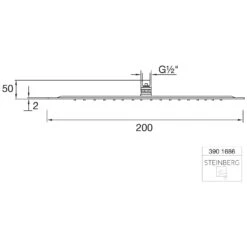 Steinberg Sensual Rain Regenbrause Ultraflach Ø 20 Cm -Hansgrohe Brause Geschaft hersteller steinberg sensual rain regenbrausen ultraflach 2208955