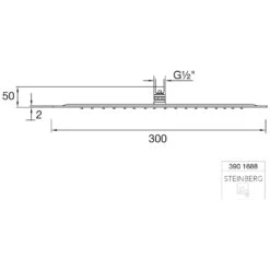 Steinberg Sensual Rain Regenbrause Ultraflach Ø 30 Cm -Hansgrohe Brause Geschaft hersteller steinberg sensual rain regenbrausen ultraflach 2208961