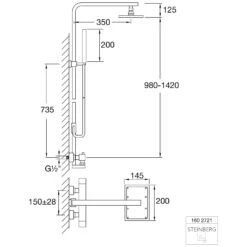 Steinberg Serie 160 Brauseset Mit Thermostatarmatur