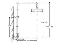 Treos Serie 193 Duschsystem Mit Regenbrause 20 Cm