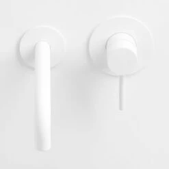 Herzbach DEEP WHITE Waschtisch-Unterputzbatterie, Auslauf 16 Cm