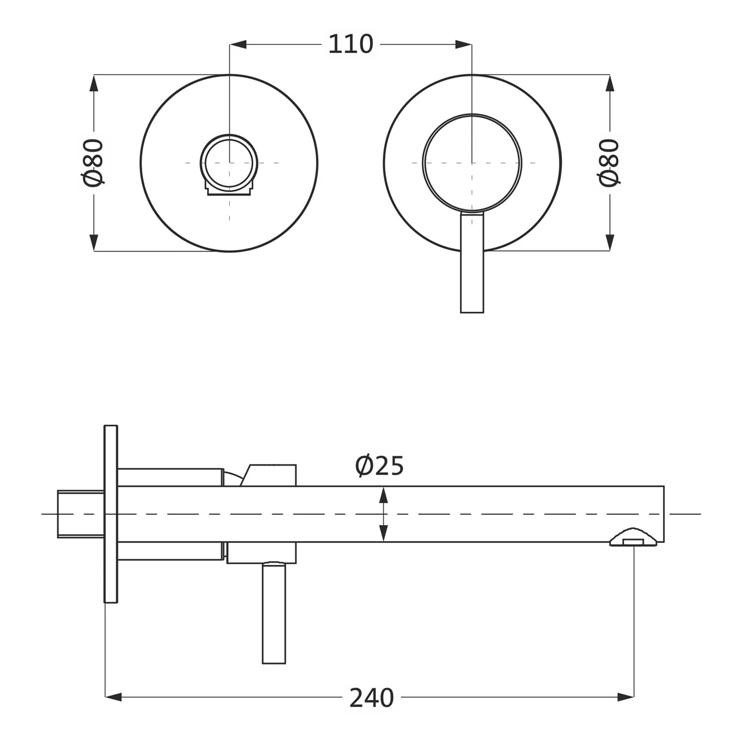 Herzbach DESIGN IX Waschtisch-Unterputzbatterie Farbset 24 Cm 3 Herzbach DESIGN IX Waschtisch-Unterputzbatterie Farbset 24 Cm