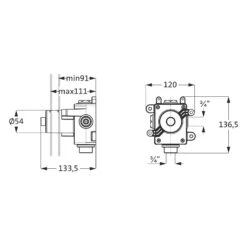 Herzbach DESIGN IX PVD LOGIC XL Vario Absperr-Modul