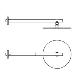 HSK Wandarm Gerade, Mit Kopfbrause Rund 25 Cm -Hansgrohe Brause Geschaft hsk armaturen kopfbrausen wandarm gerade mit 5060915