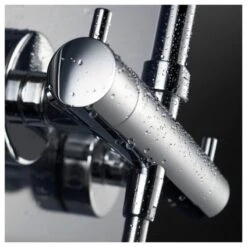 HSK Shower-Set Modell RS 200 Thermostat, Kopfbrause Flach, Rund 25 Cm -Hansgrohe Brause Geschaft hsk spiegelschraenke duschpaneele shower set modell 462932