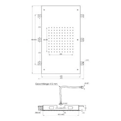 Treos Serie 930 Regenpaneel 70 X 40 Cm