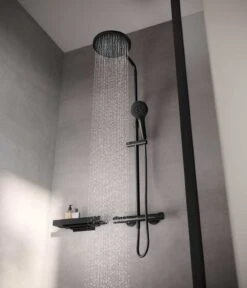 Keuco Plan Blue Thermostat-Brausemischer Für AP Montage Mit Kopfbrause -Hansgrohe Brause Geschaft keuco armaturen collection plan blue brause 11806515