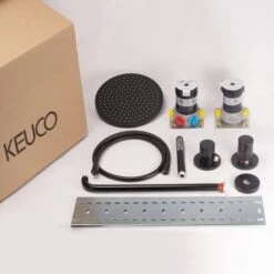 Keuco IXMO Black Selection Unterputz Duschsystem Mit Thermostat, Stabhandbrause Und Kopfbause, Runde Rosette 13 Keuco IXMO Black Selection Unterputz Duschsystem Mit Thermostat, Stabhandbrause Und Kopfbause, Runde Rosette -Hansgrohe Brause Geschaft keuco ixmo komplettset black selection unterputz 8679499