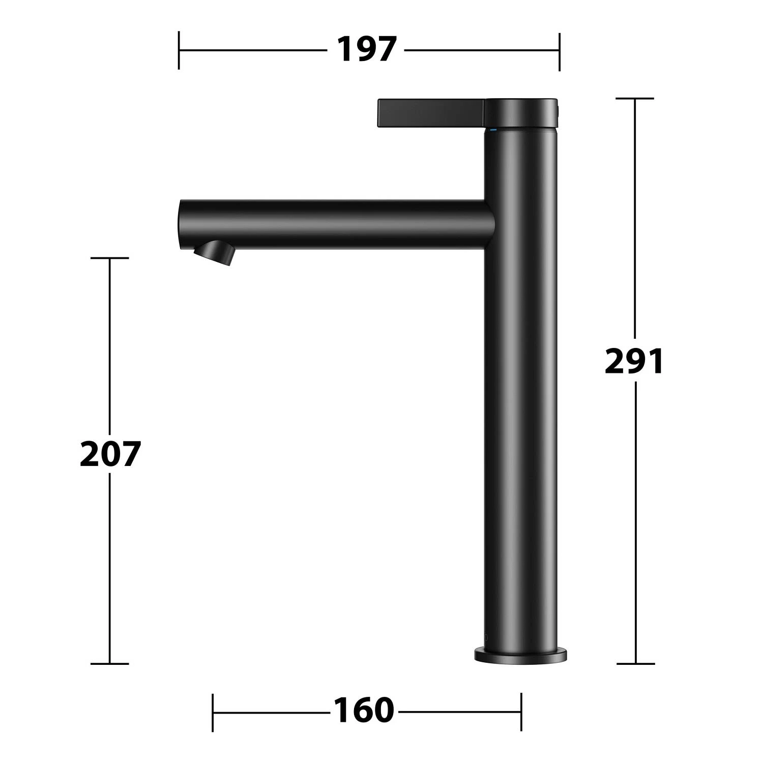 Keuco IXMO Pure Black Selection Einhebel-Waschtischmischer 210, Ohne Ablaufgarnitur 10 Keuco IXMO Pure Black Selection Einhebel-Waschtischmischer 210, Ohne Ablaufgarnitur – Bild 8