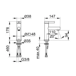 Keuco IXMO Pure Einhebel-Waschtischmischer 100, Ohne Ablaufgarnitur -Hansgrohe Brause Geschaft keuco ixmo pure waschtisch einhebel waschtischmischer 5455856