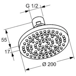 Kludi A-QA Tellerkopfbrause