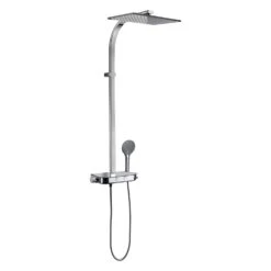 Kronenbach Duschsystem Aufputz Mit Smart Push Thermostat Und Glasablage