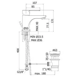 House 2.0 Einhebel-Waschtischbatterie Mit Kaltstart, Mit Ablaufgarnitur -Hansgrohe Brause Geschaft megabad profi collection badarmaturen house 2 4215178