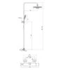 RAVAK Duales Duschsystem 10° Mit Thermostat, 86 - 134 Cm 2 RAVAK Duales Duschsystem 10° Mit Thermostat, 86 - 134 Cm -Hansgrohe Brause Geschaft ravak badarmaturen duschsysteme duales 10 mit 4882868