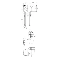 Schell XERIS Elektronische Waschtisch-Armatur E HD-M Mid. -Hansgrohe Brause Geschaft schell waschtischarmaturen xeris elektronische hd mid 6921803