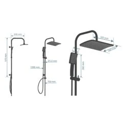 Schütte MALLORCA Duschsystem Mit Kopfbrause Und Handbrause, Ohne Armatur -Hansgrohe Brause Geschaft schuette duschsysteme mallorca mit kopfbrause und 12499104