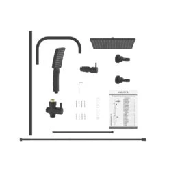 Schütte MALLORCA Duschsystem Mit Kopfbrause Und Handbrause, Ohne Armatur -Hansgrohe Brause Geschaft schuette duschsysteme mallorca mit kopfbrause und 12499209