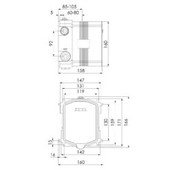 Steinberg Universal Unterputz Einbaukörper 3/4"
