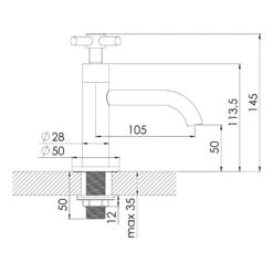 Steinberg Serie 250 Kaltwasserarmatur