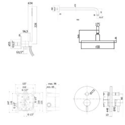 Steinkamp Living Unterputz-Brausekomplett-Set -Hansgrohe Brause Geschaft steinkamp badarmaturen zubehoer brausekomplett set nr 5880244