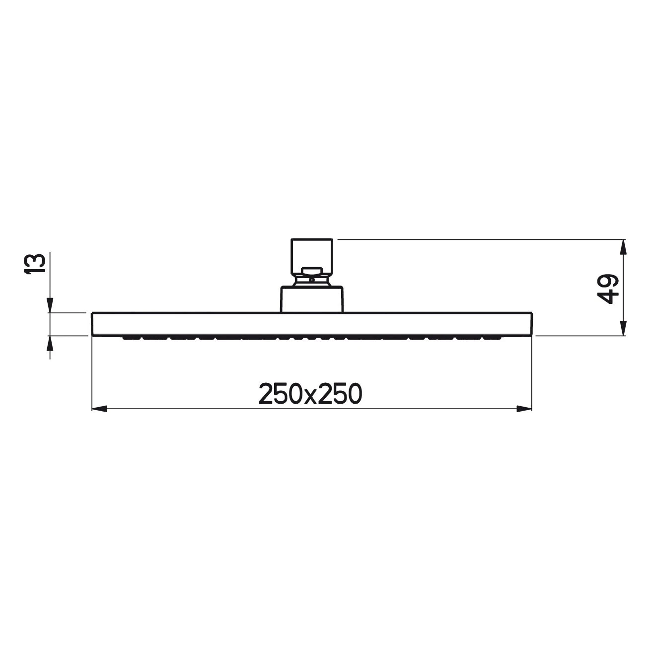 Sturotec Eco-Line 6 L/min Kopfbrause Eckig 25 Cm 3 Sturotec Eco-Line 6 L/min Kopfbrause Eckig 25 Cm