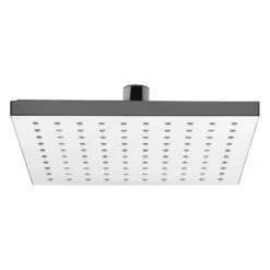 Sturotec Eco-Line 6 L/min Duschsystem Eckig Mit Thermostatarmatur Und Kopfbrause 20 Cm