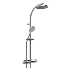 Sturotec Eco-Line 6 L/min Duschsystem Rund Mit Thermostatarmatur Und Kopfbrause 20 Cm