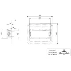 Villeroy & Boch Universal Taps & Fittings Universal-Einbaukörper Für Unterputz-Einhebel-Armatur