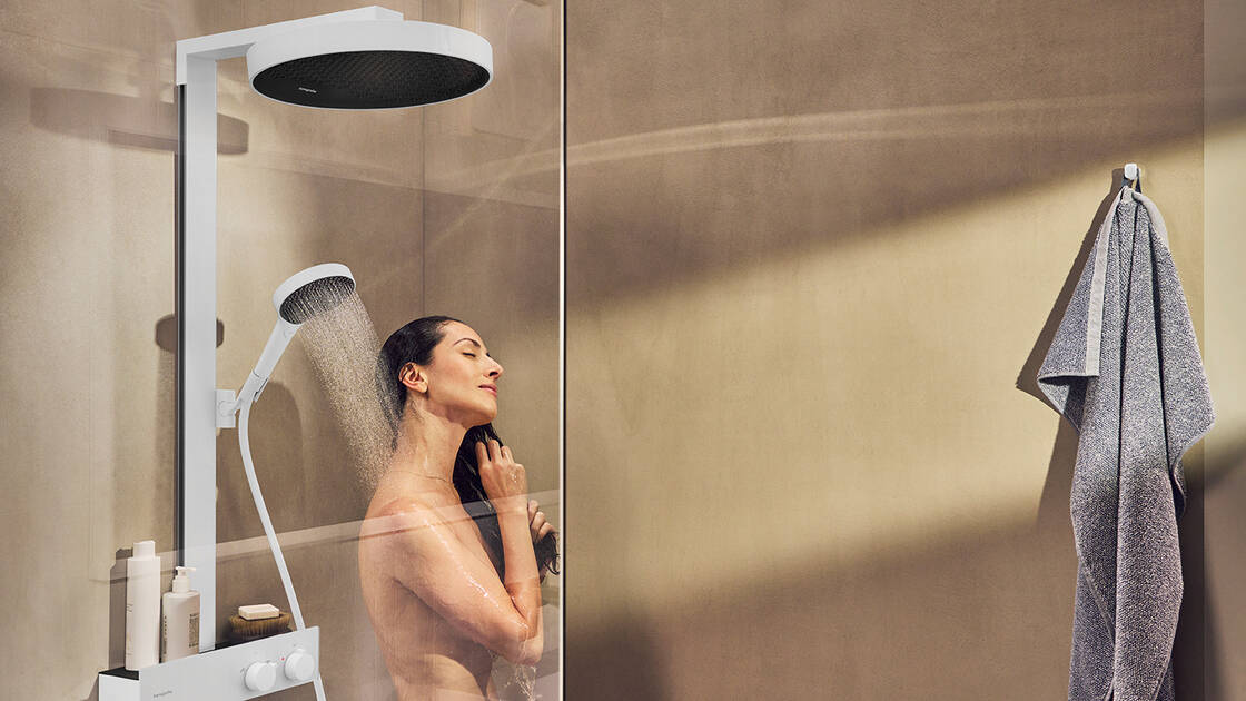 Hansgrohe Brause Geschaft -Hansgrohe Brause Geschaft rainfinity showerpipe 360 mattwhite model